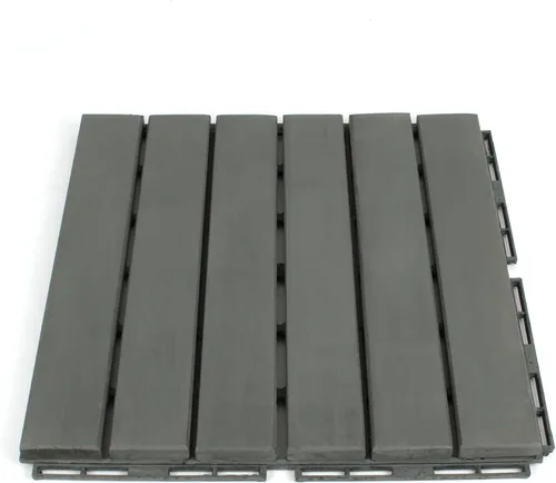Miniatura 7 de Baldosas de madera de acacia para exteriores, baldosas de patio que se entrelazan. Moderno Gris Recto