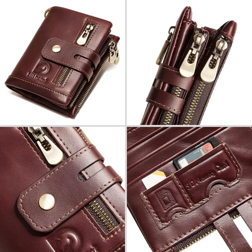 Miniatura 6 de bill heart Billetera BH0002-Cadena, Marrón claro, Moda