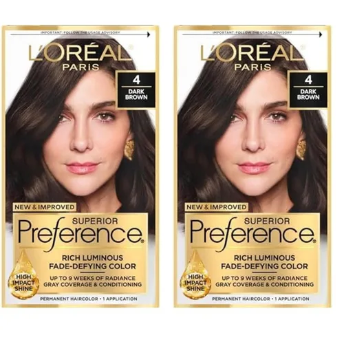 Miniatura 33 de L'Oreal Paris Superior Preference - Tinte permanente luminoso que desafía la decoloración, tinte para el cabello hasta 9 semanas de resplandor, 5C