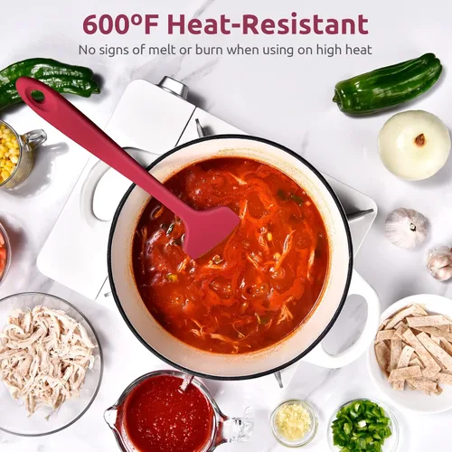 Miniatura 3 de Espátula de silicona extra grande de 14 pulgadas: U-Taste resistente al calor de 600ºF, flexible, para mezclar, remover, cocinar, raspar, hornear