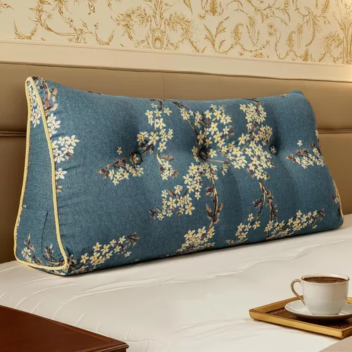 Miniatura 28 de Almohada WOWMAX grande de apoyo con forma triangular, almohada con forma de cuña para respaldo o lectura, cabecero para el día de la Madre