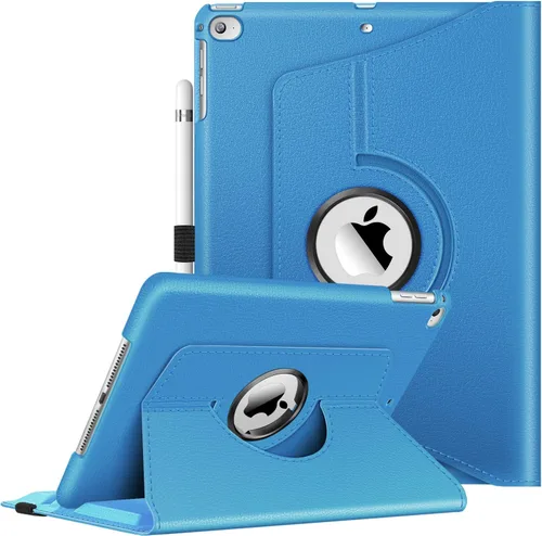 Miniatura 18 de Fintie - Funda giratoria para iPad 6ª/5ª generación (2018/2017), iPad Air 2 / Air 1 (24.6 cm) - Funda giratoria de 360 grados con pie, función