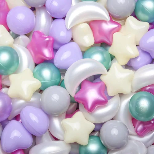 Miniatura 14 de TRENDPLAY Juego de Pelotas para Piscina de Pelotas Star Ball: Mezcla Vibrante de Formas - 50 100 200 500 Mezcla de Formas de Estrellas y Luna