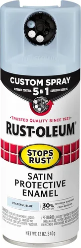 Miniatura 22 de Rust-Oleum 376855 - Pintura en aerosol antióxido personalizada 5 en 1, 12 onzas, color negro mate, (paquete de 1)