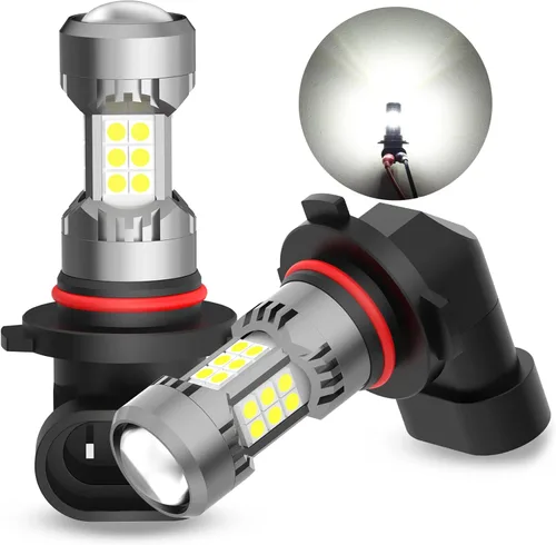 Miniatura 17 de Phinlion Bombillas LED antiniebla H10, 3200 lúmenes color azul hielo, súper brillantes PY20D 9145, focos antiniebla de repuesto para coches