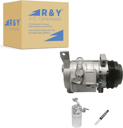 RYC - Kit de compresor de aire acondicionado automotriz KT D037 (solo compatible con vehículos sin aire acondicionado trasero, no es compatible con