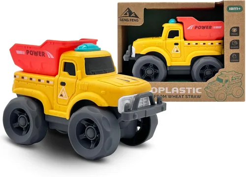 Miniatura 11 de Aigitoy Juguetes de auto para niños y niñas de 1 a 3 años, camión de reciclaje verde, sin BPA, sin ftalatos, PVC, plástico reciclado, juguete