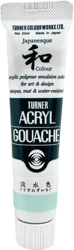 Turner's AG020350 Gouache acrílico, color japonés, color agua dulce (Usuzuiro), 0.7 onzas líquidas (0.7 fl oz) (Nº 6)