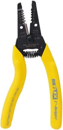 Miniatura 11 de Ideal Electrical 45-415 Premium Reflex T-5 pelador - 10-20 AWG, pelacables con reposa pulgar, punta de pinza, bloqueo deslizante, empuñaduras