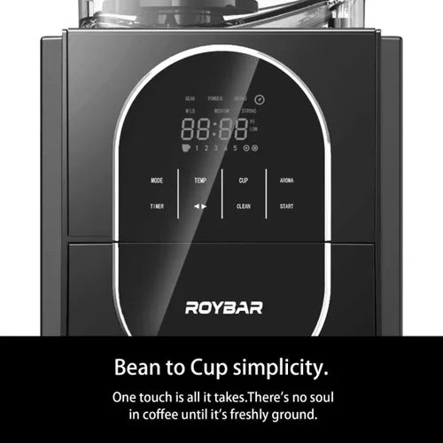 Miniatura 6 de Cafetera con molinillo programable para café caliente y frío con jarra de vidrio de 22 onzas, ajustable, totalmente automática, máquina de café