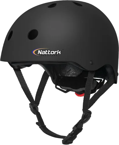 Nattork Casco Infantil de Protección, Forro Extraíble para Multideportes Patineta, Patines, Bicicleta, Patinete Edad 4-12 Niños, Jóvenes, Adultos