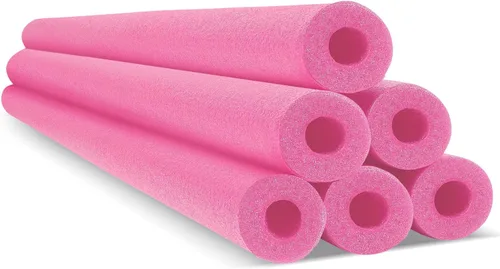 Miniatura 9 de Hanaive 6 paquetes de fideos de piscina, tubo de espuma flotante para natación de 52 pulgadas, fideos huecos a granel, flotadores resistentes