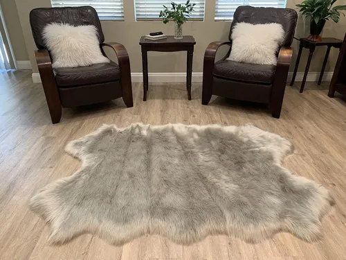 Miniatura 86 de LAMBZY Alfombra de pelo de oveja sintética, hipoalergénica, súper suave, sedosa para sala de estar, habitación de los niños, sofá