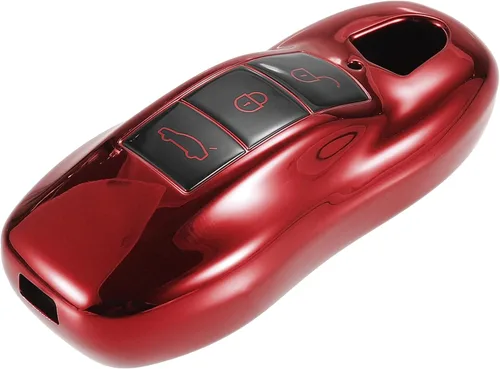Miniatura 8 de Funda protectora para llavero de automóvil con control remoto de 3 botones, compatible con Porsche Cayenne Panamera 2011-2017, protección completa