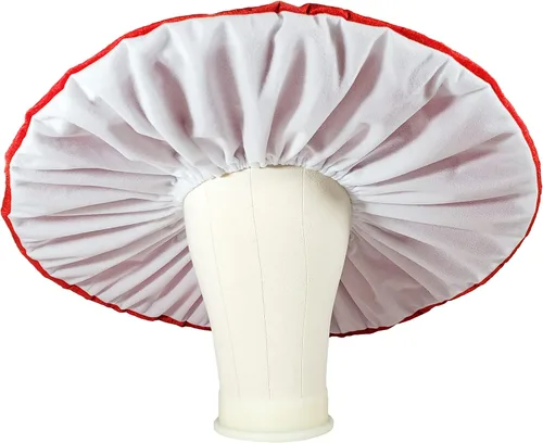 Miniatura 3 de Sombrero de hongo original para disfraz de cosplay, gorra roja con puntos blancos, de gran tamaño y mantiene