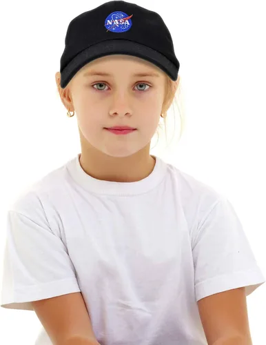 Miniatura 5 de DALIX Gorra de béisbol de la NASA Meatball Insignia Worm Logo para niños y niñas