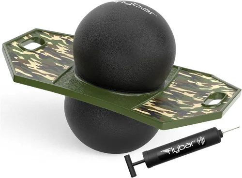 Miniatura 15 de Flybar Pogo - Pelota de truco para niños, tabla de rebote de equilibrio con cubierta antideslizante, bomba incluida, juguetes para interiores y Robot