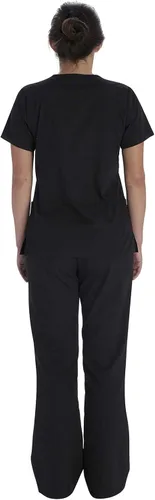Miniatura 3 de Vital Threads Conjunto de exfoliantes para mujer con cuello en V y pantalón con cordón VT514C