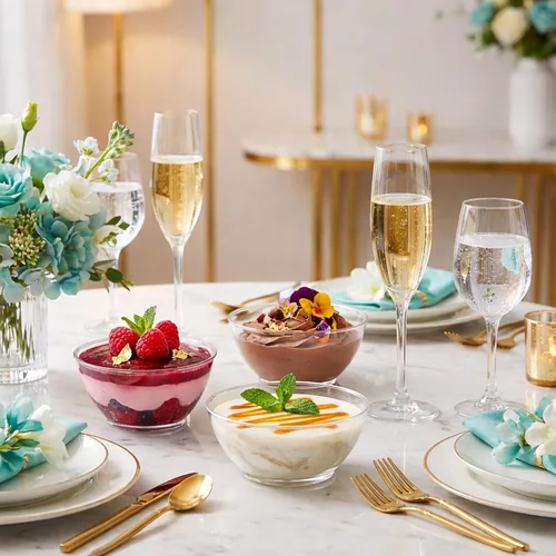 Miniatura 8 de JoyServe Mini cuencos de plástico transparente – A granel paquete de 100 cuencos desechables de plástico duro de primera calidad para postres