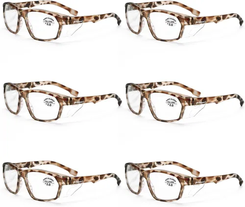 Miniatura 15 de ProtectX Lentes de lectura elegantes para mujeres y hombres, antivaho y antiarañazos, protección UV, gafas de seguridad antiimpactos