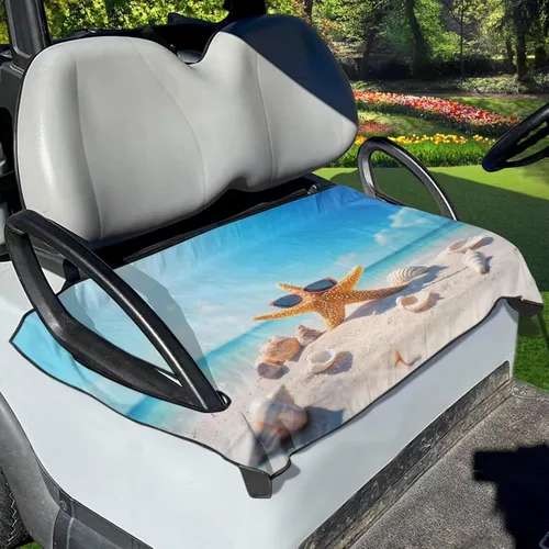 Miniatura 11 de Fundas de asiento de carrito de golf, toalla de manta de asiento de carrito de golf, cubierta de asiento de carrito de golf para asientos de 2