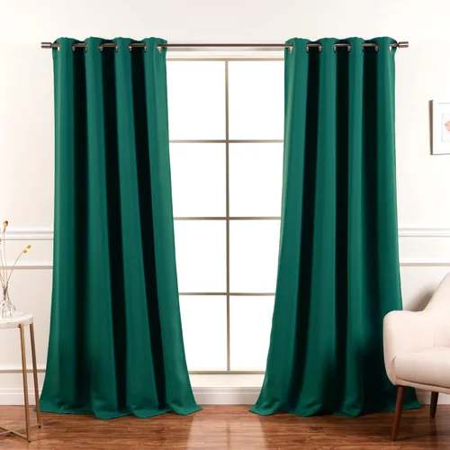 Miniatura 11 de Best Home Fashion Cortinas Opacas 2 Paneles - Tratamiento de Ventana con Aislamiento Térmico Premium Cortinas Opacas para Dormitorio - Parte Castaño
