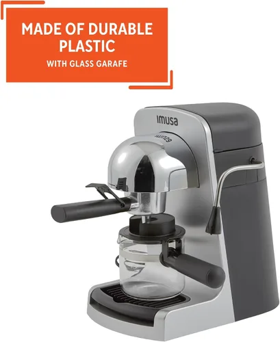 Miniatura 4 de IMUSA Cafetera eléctrica para Espresso y Cappuccino Bistro de 4 tazas, plateado