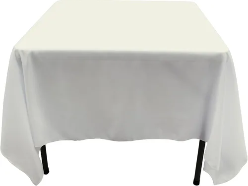 Miniatura 49 de GEFEII Servilletas de tela de poliéster sólido de 18 x 18 pulgadas para cocina, mantel rectangular cuadrado redondo para bodas, fiestas