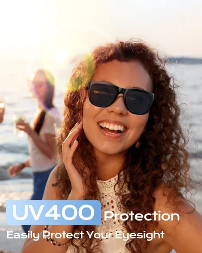 Miniatura 9 de XO Simple is Beauty Gafas inteligentes con Bluetooth, micrófono y altavoces incorporados, gafas de sol inalámbricas inteligentes con auriculares