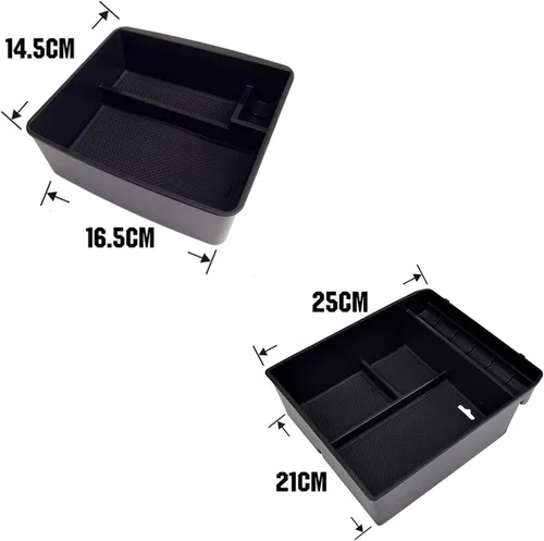 Miniatura 2 de Bandeja de almacenamiento para reposabrazos de automóvil para Toyota Land Cruiser Prado 120 FJ120 KDJ 120 125 2004-2009 Organizador de consola