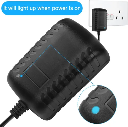 Miniatura 8 de Herfair Convertidor de CA a CC 2A 24W Adaptador de enchufe para encendedor de cigarrillos de automóvil, cable de alimentación 110-240V a 12V AC/DC