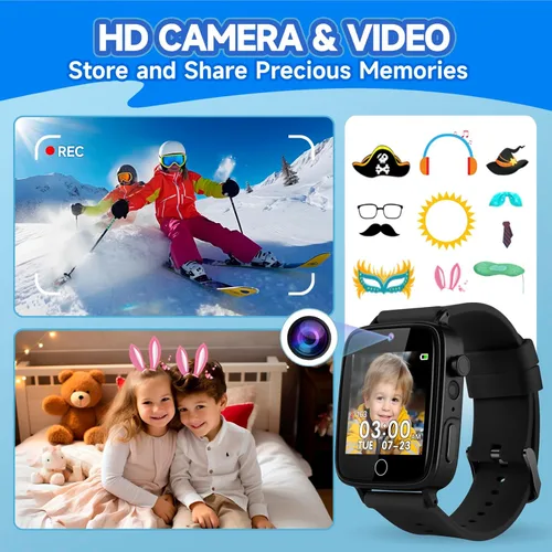 Miniatura 5 de ZUODUN Reloj para Niños Juguetes para Niños con 26 Juegos, Reloj Inteligente con Cámara para Niños de 4 a 12 Años, Pantalla Táctil, Podómetro