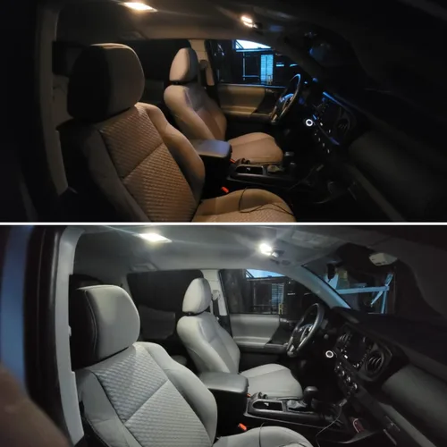 Miniatura 7 de Kit de 11 bombillas LED para interiores Dodge Dart 2013, 2014, 2015, 2016, mapa, cúpula, cajuela, espejo de tocador, luces de matrícula