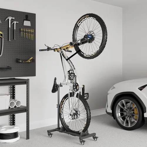 Miniatura 2 de Sttoraboks Soporte vertical para bicicleta, soporte de bicicleta independiente para garaje, soporte vertical para bicicleta, soporte para bicicleta