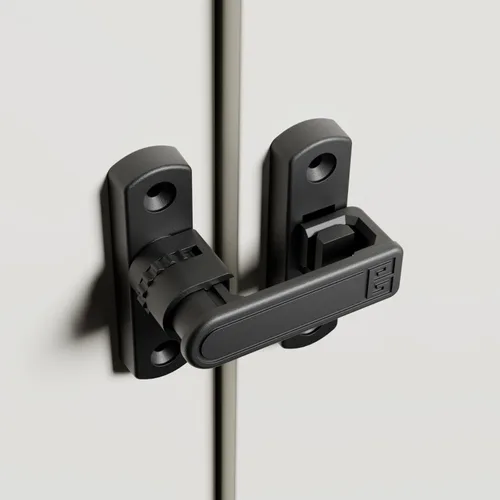 ETEKJOY Cerradura de Pestillo Abatible de Altura Ajustable 90/180 Grados Cerradura de Pestillo de Puerta Deslizante/Batiente para Granero Garaje