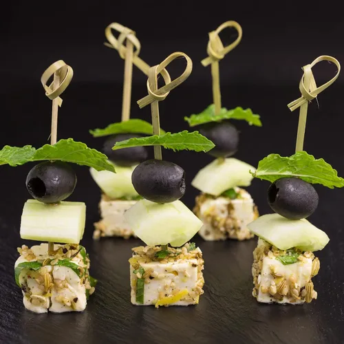 Miniatura 4 de 1200 piezas de palillos de cóctel de bambú, palillos de dientes elegantes para aperitivos, palos de cóctel de 4.13 pulgadas con nudo para bebidas