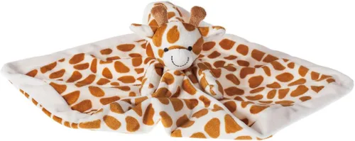 Miniatura 8 de Apricot Lamb Manta de seguridad de lujo para acurrucarse con diseño de jirafa con lindos animales de peluche, manta de personaje para el cuarto