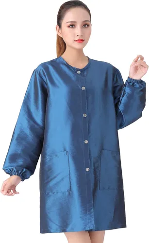 Miniatura 22 de Chaqueta Profesional de Smock de Salón, Chaqueta Impermeable para Estilista, Capa de Barbero, Chaqueta para Peluquería y Aseo de Mascotas