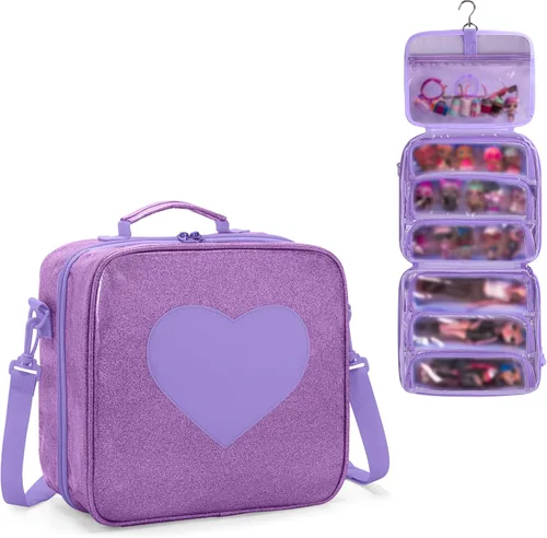 LoDrid Funda de transporte para muñecas compatible con LOL Surprise OMG, organizador de exhibición compatible con muñecas Big Sister de 3 pulgadas