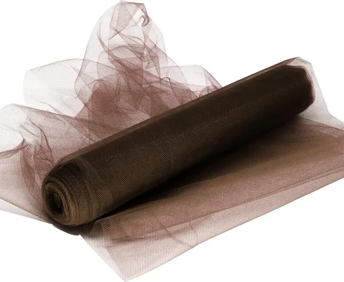 Miniatura 62 de Rollos de tela de tul, 54 pulgadas por 10 yardas (30 pies), cinta de tul para decoración de fiestas de boda, rollo de tela transparente en bobina