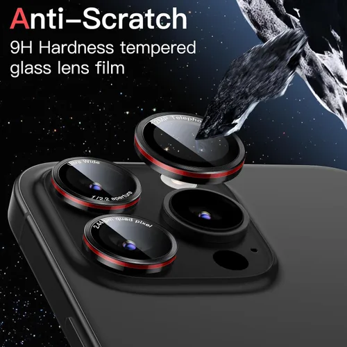 Miniatura 5 de JETech Protector de lente de cámara para iPhone 15 Pro de 6.1 pulgadas y iPhone 15 Pro Max de 6.7 pulgadas, cubierta de anillo individual de metal