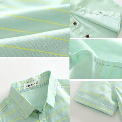 Miniatura 5 de Kimocat Conjunto de ropa casual para caballero para niños, camisa corta y pantalón