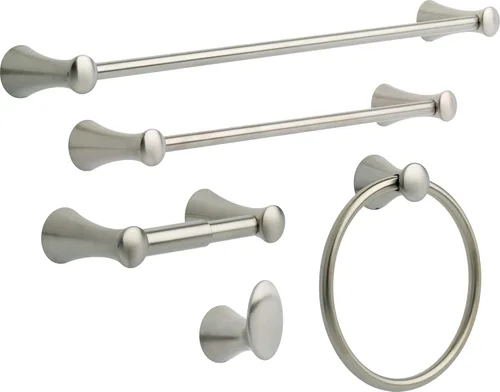 Miniatura 2 de Delta Lahara (1-Paquete) Soporte de Papel Higiénico Brilliance de Acero Inoxidable Portarrollos de Toallas para Organización y Almacenamiento