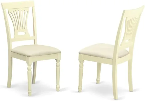 Miniatura 5 de East West Furniture SUPL3-BMK-C - Juego de mesa de comedor de 3 piezas contiene una mesa de comedor redonda con gotas y estantes y 2 sillas