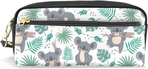 Miniatura 21 de Estuche portátil de gran capacidad con diseño floral de frutas de fresa, bolsa de maquillaje de piel sintética, organizador de maquillaje con asa