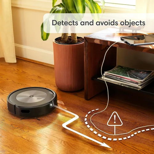 Miniatura 5 de iRobot Roomba Combo j5+ Robot aspirador y trapeador con vaciado automático: identifica y evita obstáculos como residuos de mascotas y cables