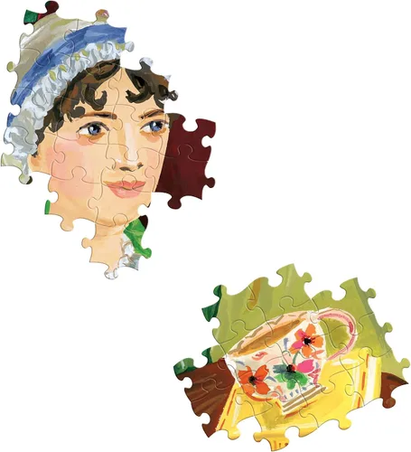 Miniatura 4 de eeBoo Rompecabezas de 1000 piezas para adultos del club de lectura de Jane Austen's Book Club, cuadrado de 23 x 23 pulgadas, fabricado con tablero