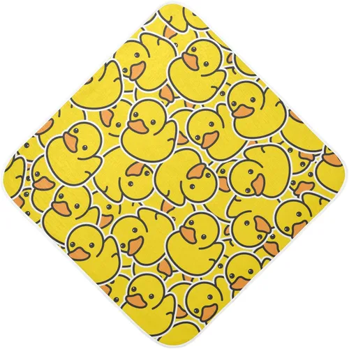 Miniatura 13 de Honey Bees - Toalla de baño para niños y niñas, color amarillo, abejorro, colmena, con capucha, toallas para recién nacidos, de algodón orgánico