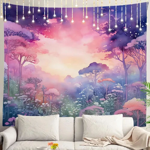Miniatura 33 de Shrahala Circles Tapestry, Abstract Art With Various Circles Wall Hanging Hd Print Polyester Backdrop For Dorm Room Bedroom 30 X 40 In