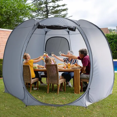 Miniatura 11 de Alvantor® Pop Up Screen Tent House Room Instant Outdoor Camping Canopy Sun Shelter Gazebo for Patio, Backyard & Deck, Privacy Tent(2-10 People
